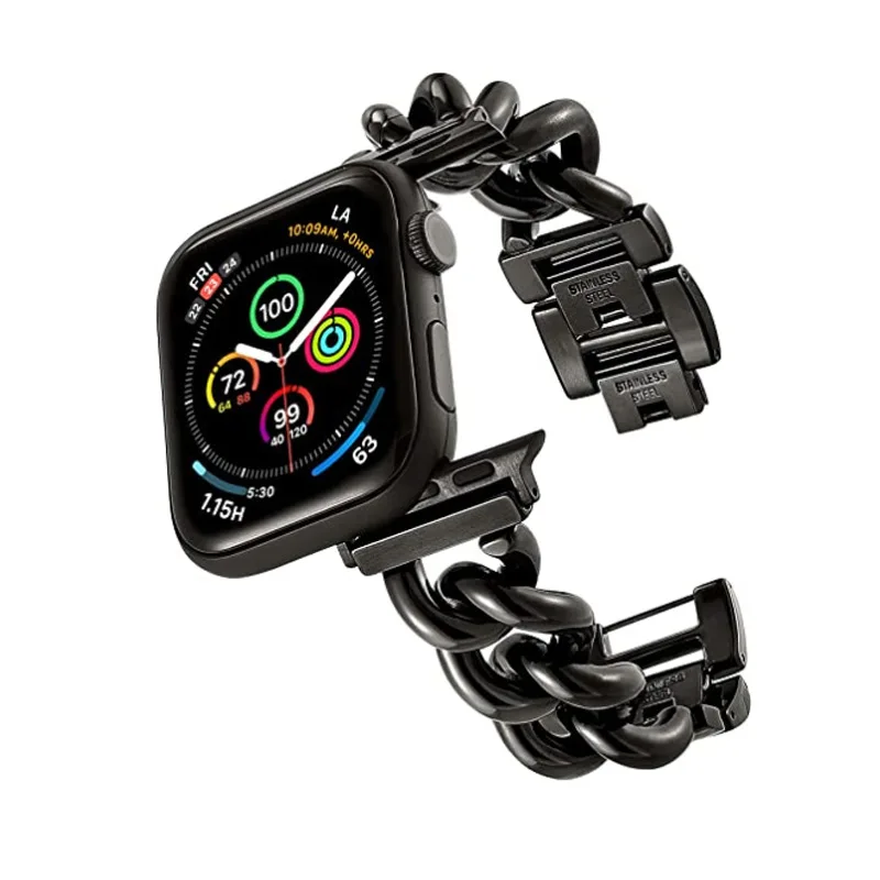 Ремешок для часов Apple Watch Band 40 мм 44 металлический браслет из нержавеющей стали в