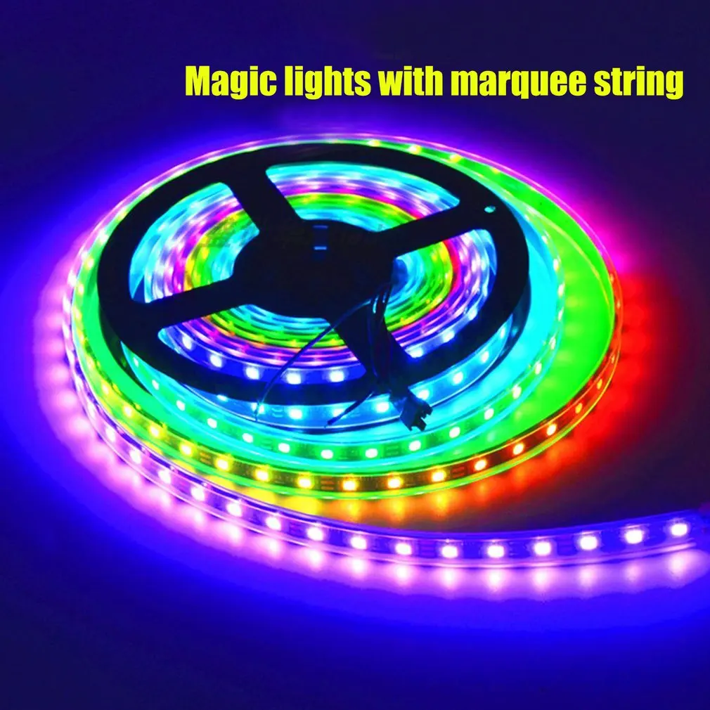 

Ws2812B 5M 5050 Smd Digital 300 Led Strip Light Addressable Color Dc5V For Christmas Decoration