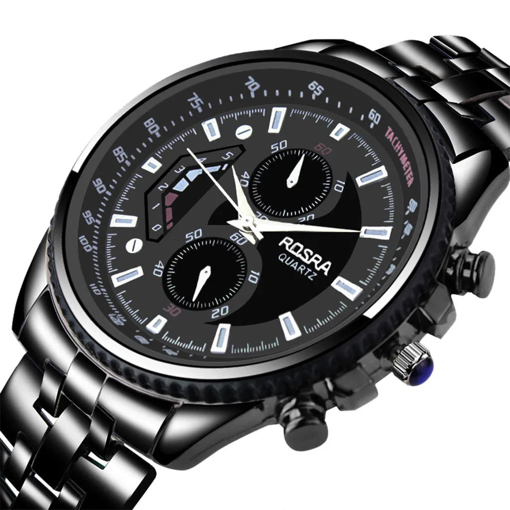 

New Men's Watches Fashion Business Waterproof Quartz Wrist Watch Men Luxury Stainless Steel Sport Clock Male 2021