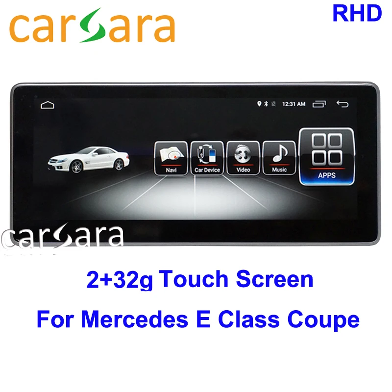 Автомобильный видеоэкран RHD 2 гб озу Android 7 1 DVD-плеер головное устройство для Mercedes E