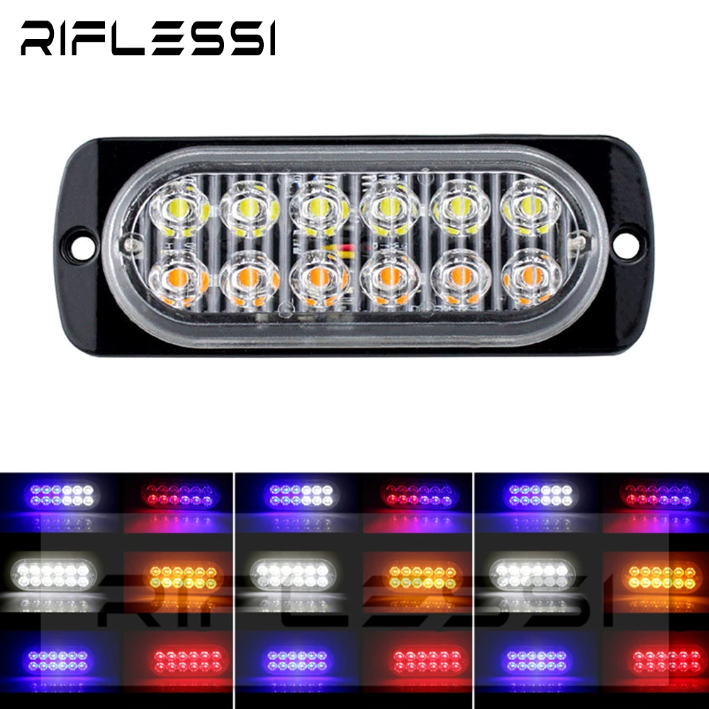 1x12 в 24 В стробоскоп для грузовика свет мотоцикла пикапа автомобиля светильник