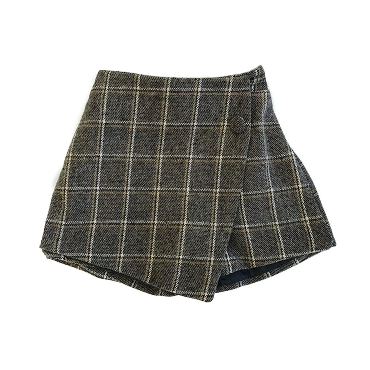 Осенние шорты для маленьких девочек декоративная юбка с пуговицами модные