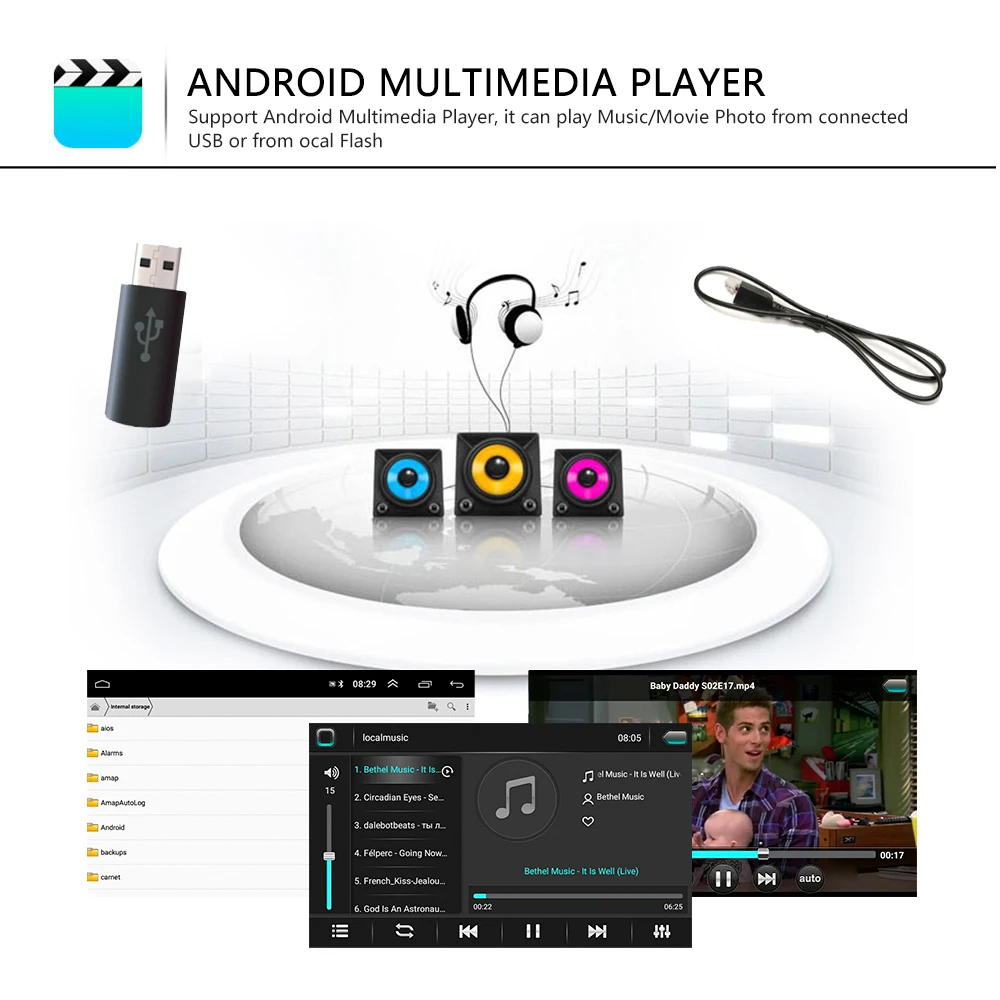 Автомобильный мультимедийный плеер Hikity 2din Android Nav 7 '' Авторадио GPS Mirrorlink для Ford