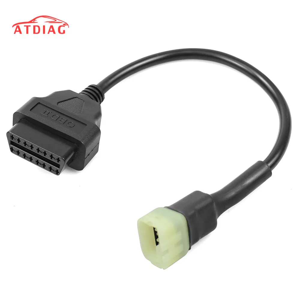

Кабель диагностический ATDIAG для мотоциклов, 6-контактный разъем для Кавасаки, 6-контактный разъем к 16-контактному адаптеру OBD2