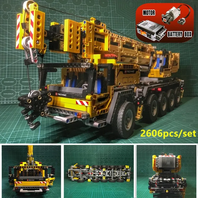 Technic series 20004 двигатель мощность мобильный кран Mk II модель автомобиля строительные