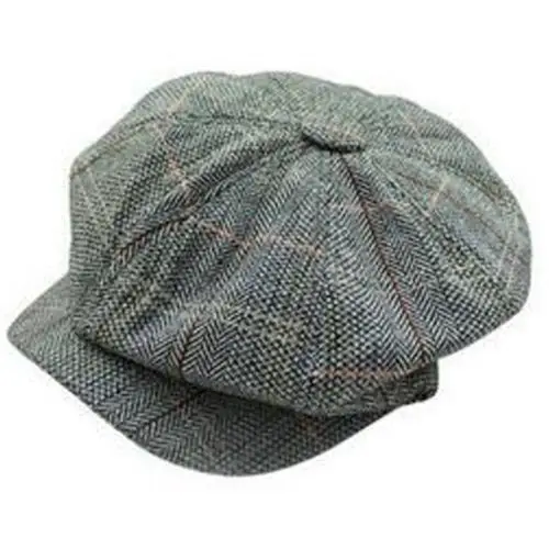 Классическая унисекс для простых панелей кепка газетчика козырьки Бейкер в