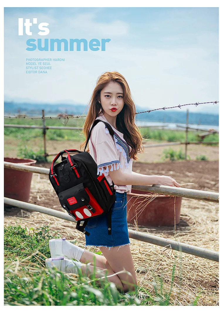 Disney большой емкости женский рюкзак модная сумка для подгузников материнский и детский рюкзак Микки Маус Мумия сумка Минни рюкзак