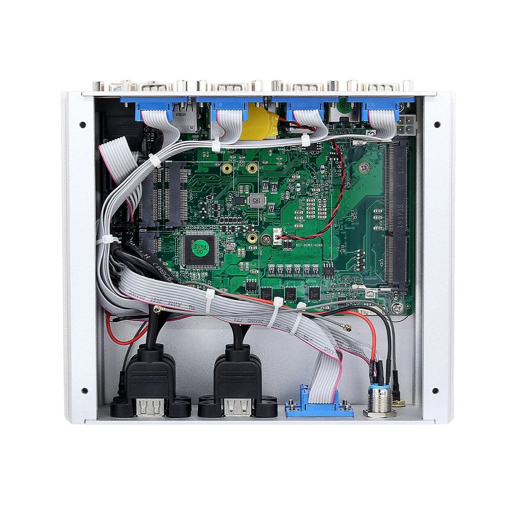 6 * COM 2 LAN Мини ПК Intel Core i7 4650U RS232 HDMI WIFI Ubuntu Windows 10 безвентиляторный промышленный