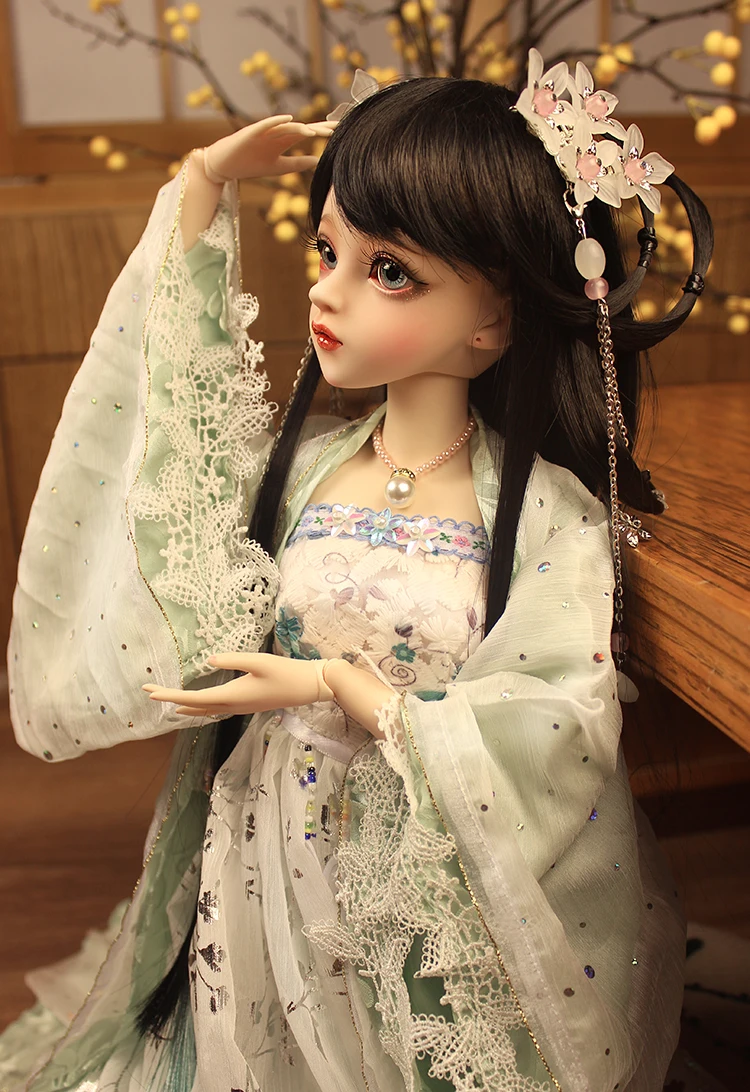 60 см bjd/sd кукла подарки для девочки китайский стиль кукла с одеждой черные волосы Свободные Глаза DIY Кукла День Святого Валентина/подарок на день рождения для детей