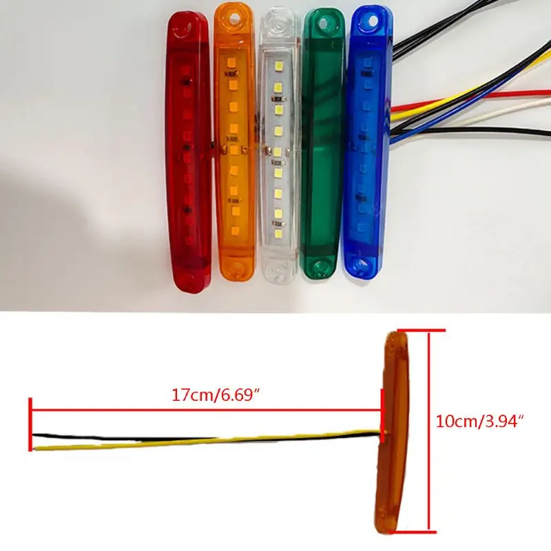 

20pcs 9-LED 24V LED Lights Side Marker Light Waterproof LED Light