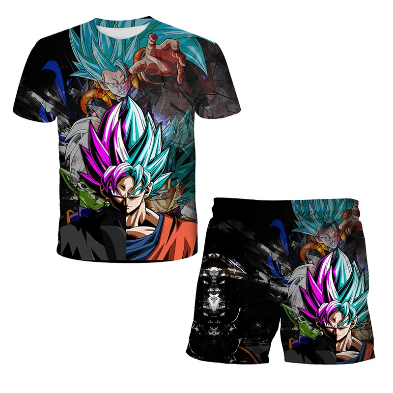 

Anime Dragon-Ball T Shirt Boys Fashion Vegeta Tshirts And Shorts Suits Kids Clothes Boys Pants Children Clothing Sets For Kids