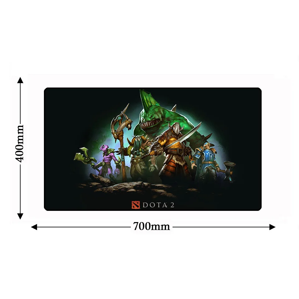 DOTA 2 игровой натуральный каучук Противоскользящий XL компьютерный коврик для мыши стол коврики большой замок край клавиатура игра геймер ПК ноутбук мышь ОСЧС - Цвет: 1