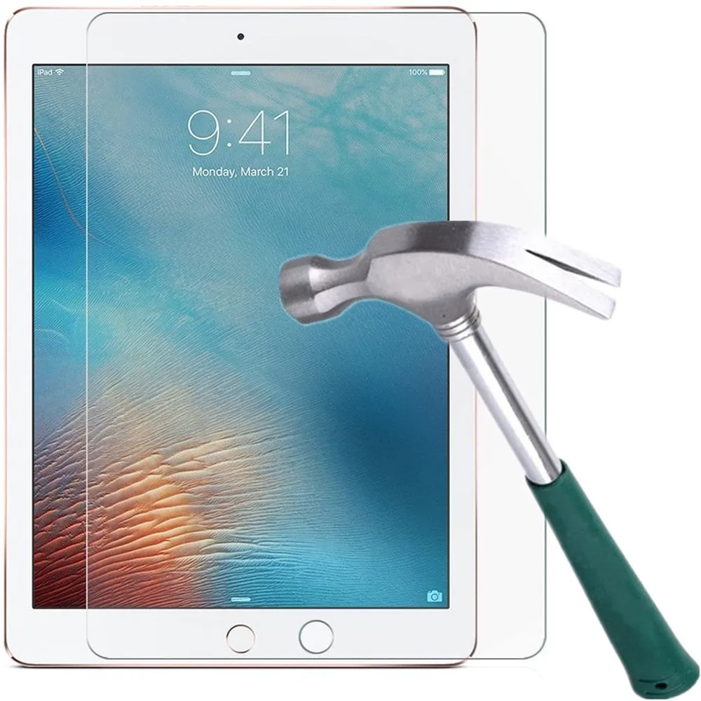 Закаленное стекло 2.5D Защитная пленка с закругленными краями для iPad 2017 2018 9 7
