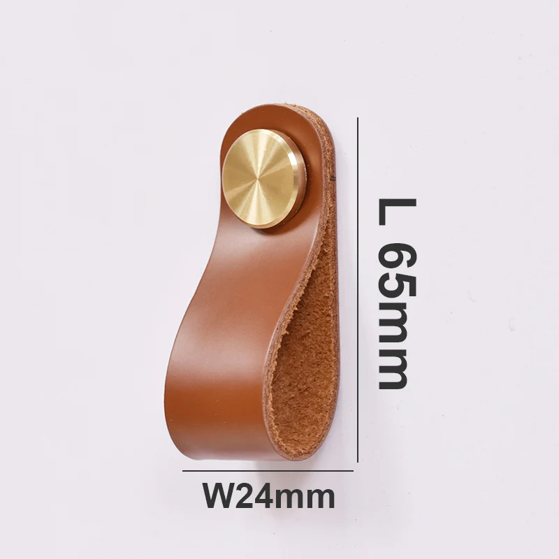 

Ручки для шкафов IHOMCASA из латуни и кожи