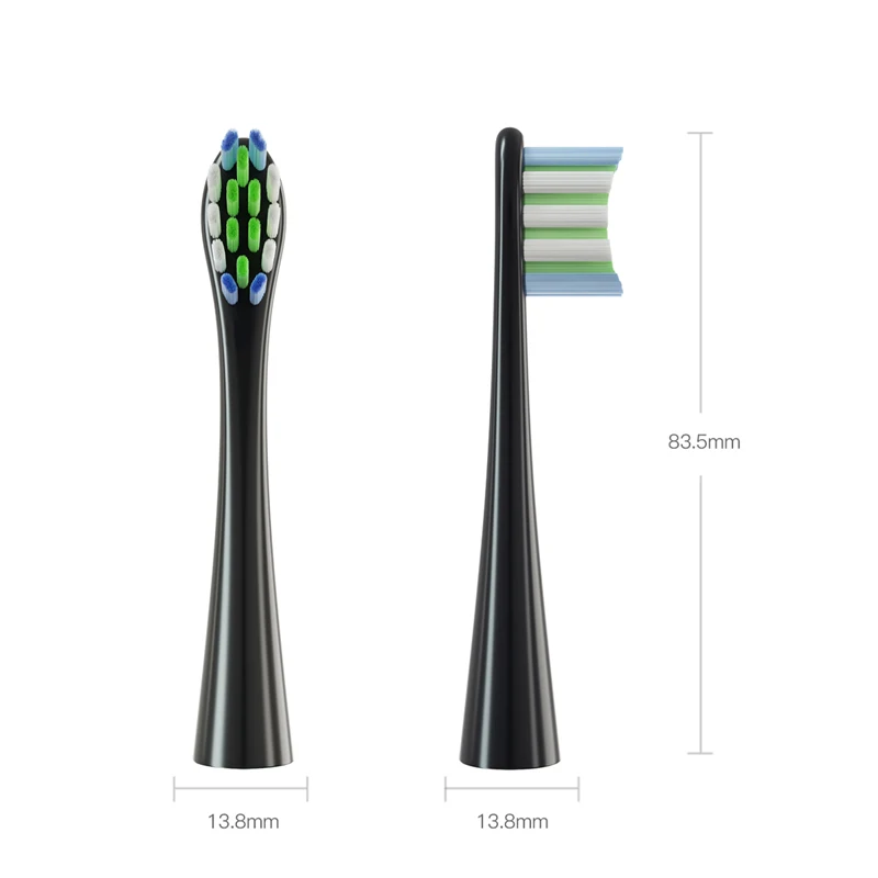 4PCS Soft DuPont Replacement Heads For Oclean X/ X PRO/ Z1/ F1 Gray Brush Sonic Electric ToothbrushBristle Vacuum Nozzles - купить по