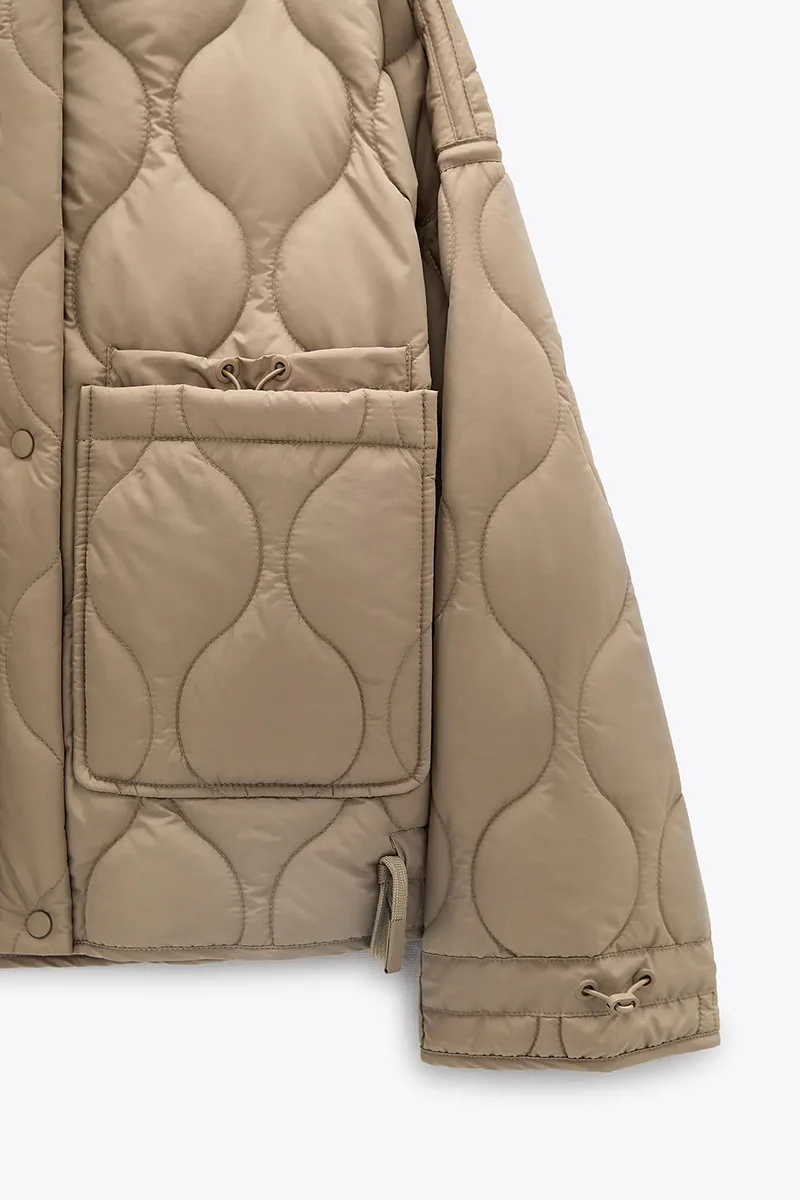 2021 Women's Winter Jacket Vintage Loose Coat  Lapel Padded Coat Single-breasted Lingge Winter Warm Parkas Chic Women Clothing