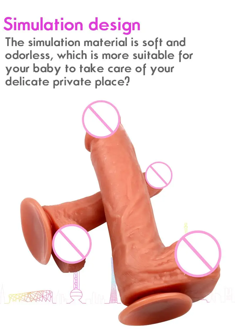 24 см длинный фаллоимитатор реалистичный силиконовый огромный большой пенис с