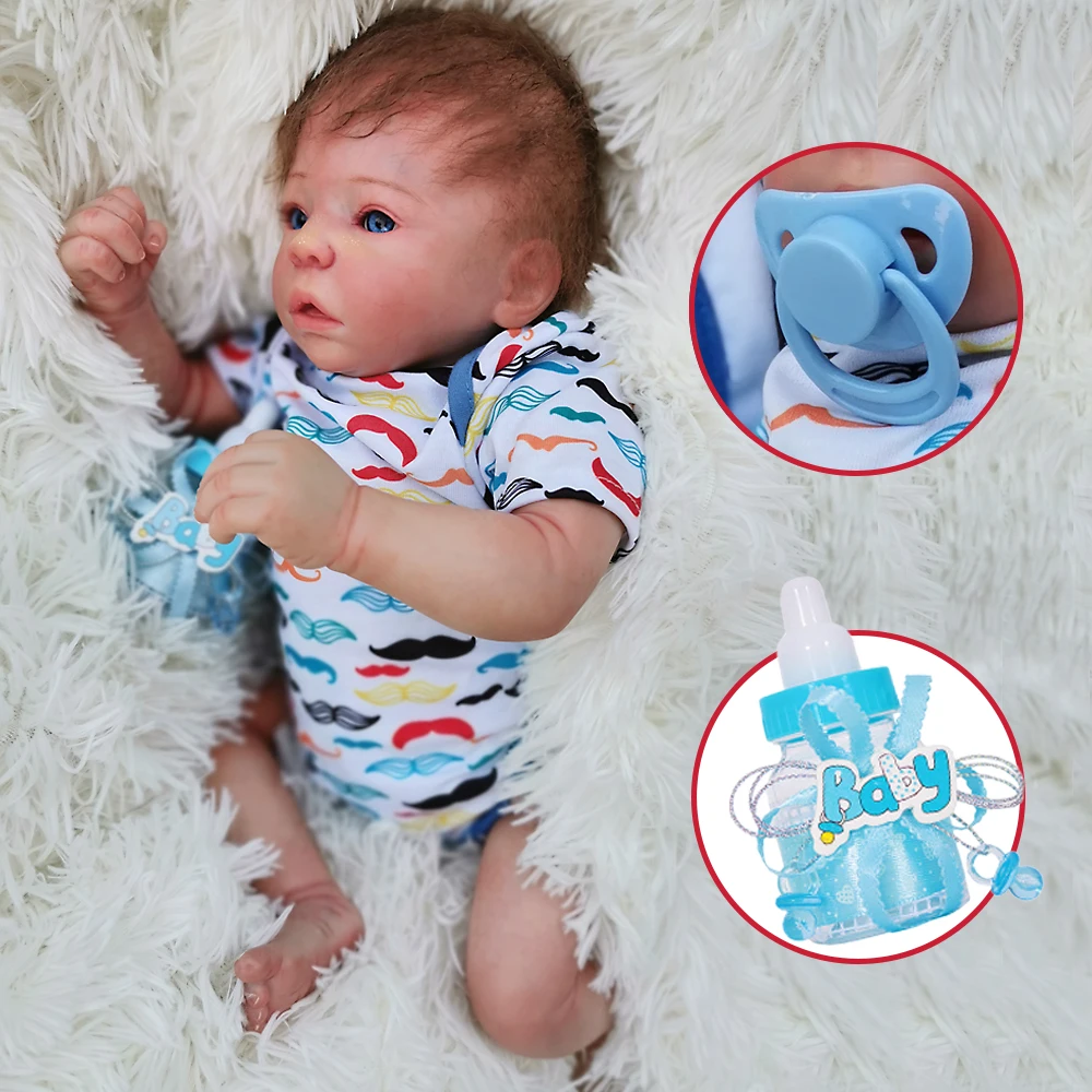 Реалистичные куклы Bebes Reborn Baby 18 дюймов виниловые силиконовые Reborn Детские кукольные бонеки Игрушки для девочек мальчиков рождественские подарки
