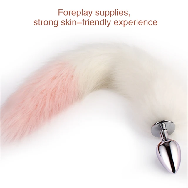 Dildo Anal Plug Cute Ears Headbands Fox Rabbit Tail Metal Butt Anal Plug Erotic Cosplay Accessories Adult Sex Toy for Couples 5