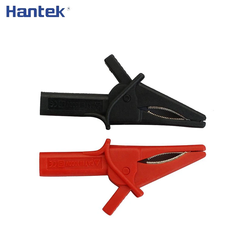 Hantek HT18A крокодил клип 2 шт. Большой дельфин Электрический Зажим Аллигатор для