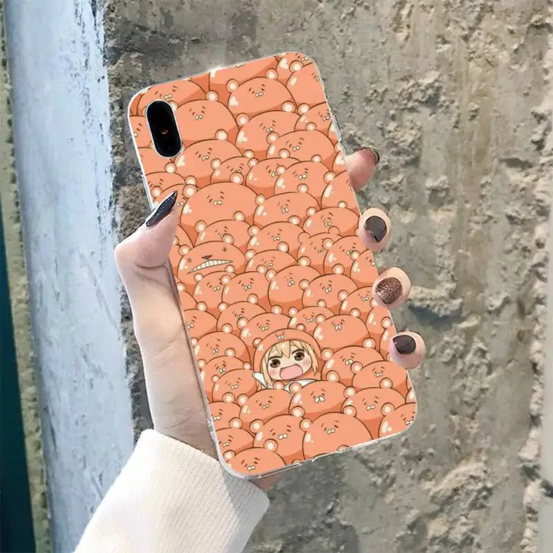 TOPLBPCS Япония Аниме Himouto! Umaru chan черный чехол для мобильного телефона iPhone 8 7 6 6S Plus X 5S