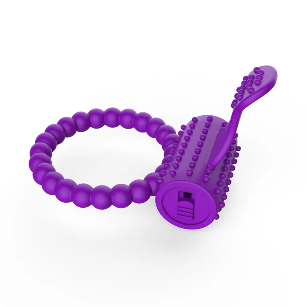 Мягкое Силиконовое двойное вибрирующее кольцо на пенис RABBITOW Кольца для пениса