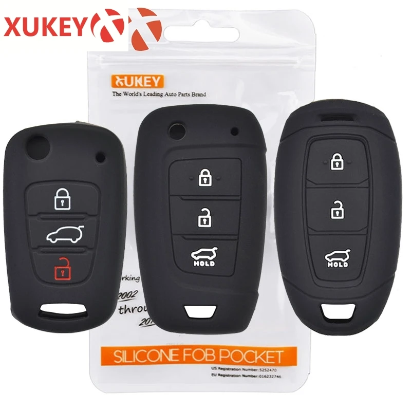 Силиконовый чехол для ключа Hyundai Solaris 2 i20 i30 i35 Azera Elantra Santa Fe Kia Rio Soul Sportage Carens Sorento Ceed