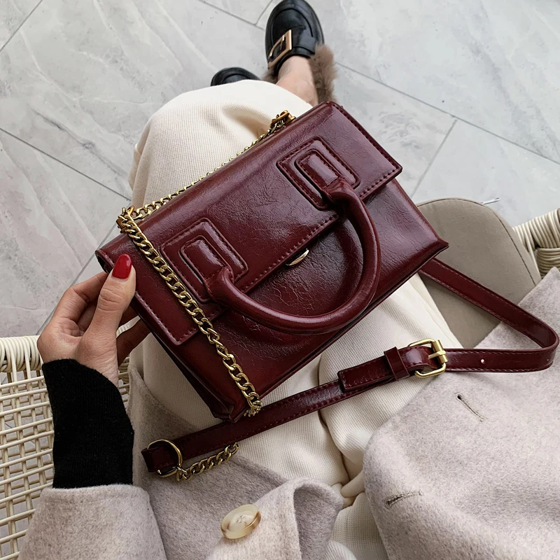 Винтажная модная женская сумка 2019 Новая высококачественная дизайнерская из