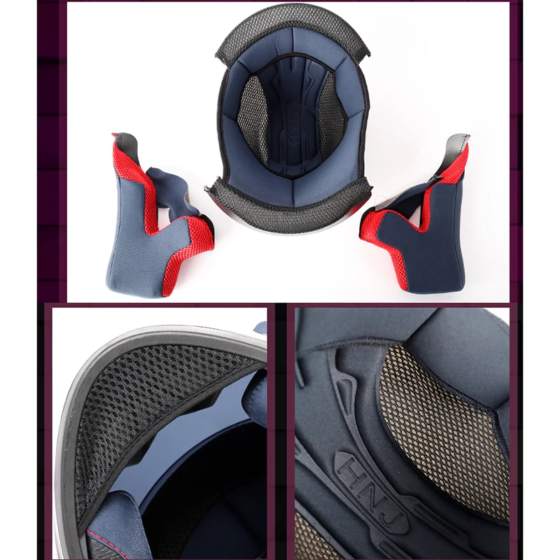 Мотоциклетный шлем для мужчин и женщин каска на все лицо индивидуальный черный -