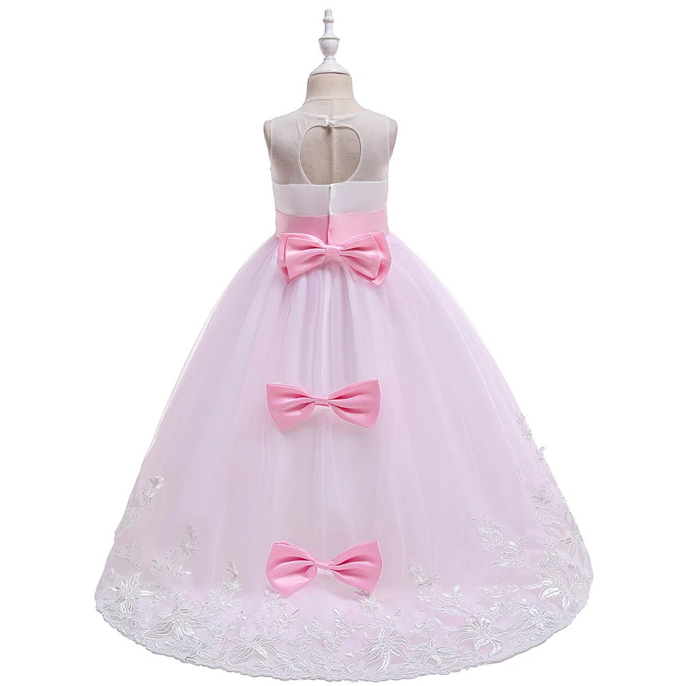 High Quality Summer Flower Girl Dress Children's Child Clothes Princess Costume Party Baby Wedding Vestido Comunion | Детская одежда
