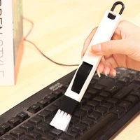 multifunctional computer keyboard cleaning brush home window slideway dust clean brush cleaner black blue color available