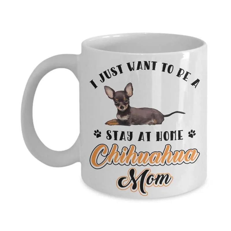 Стильная забавная керамическая кофейная кружка для чихуахуа с собакой я просто