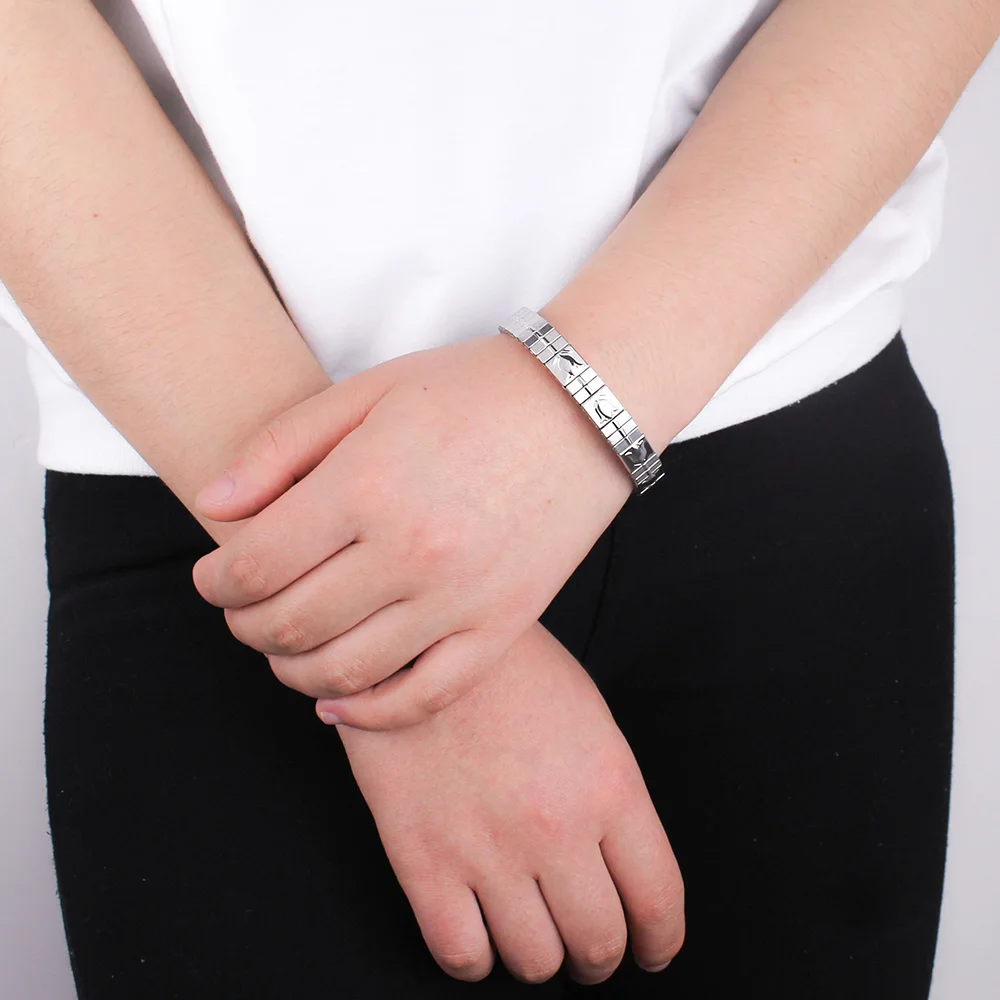 Hapiship лидер продаж 2019 Классический эластичный браслет из нержавеющей стали для