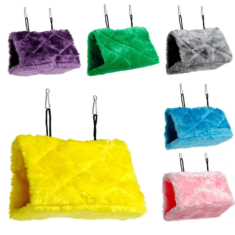 Плюшевая гамак-клетка для птиц попугаев мягкая игрушка подвесная пещера | Дом и