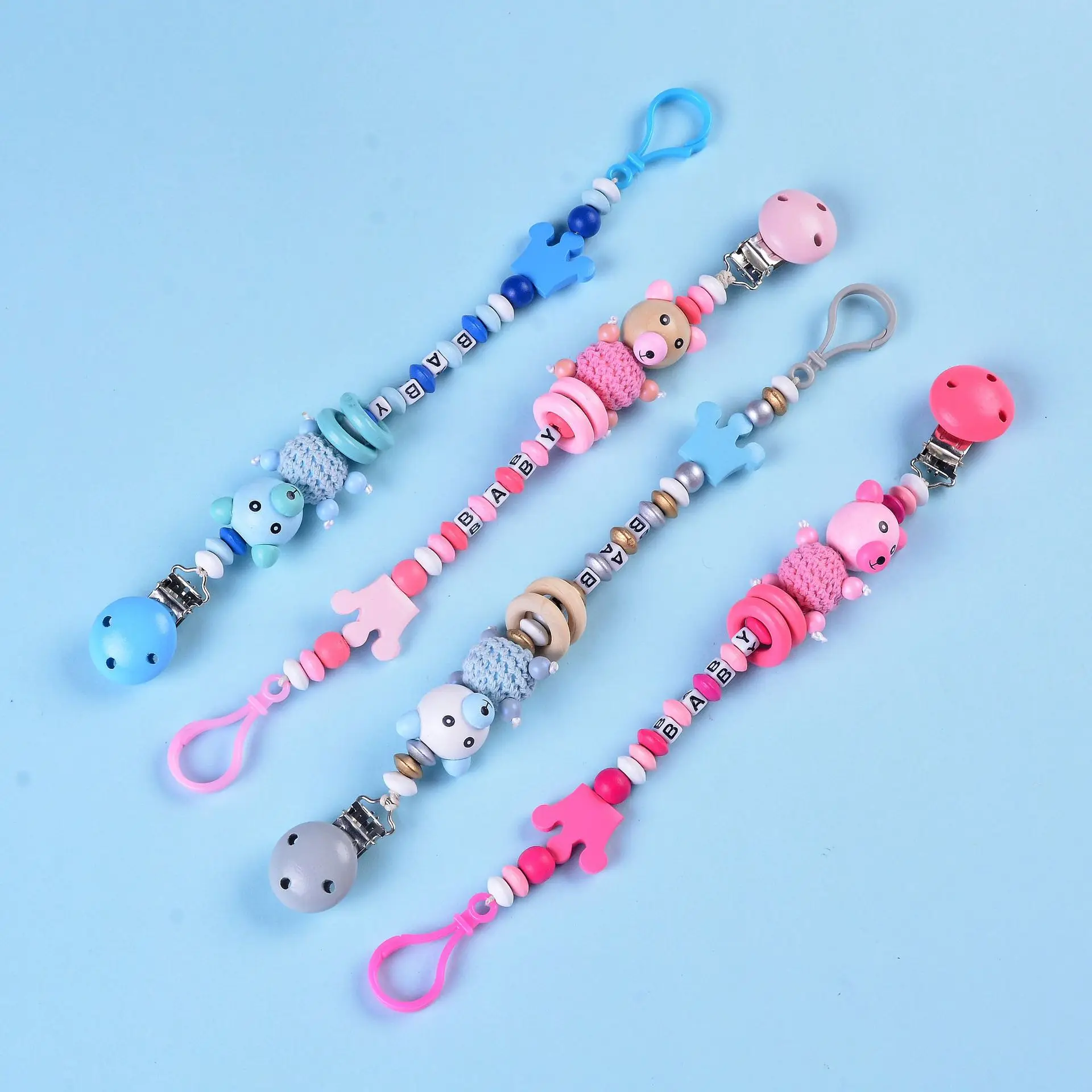 

Новорожденный ребенок успокаивающая бисерная соска цепь Нос верхние зубы качество деревянная небьющаяся цепь милая детская игрушка медве...