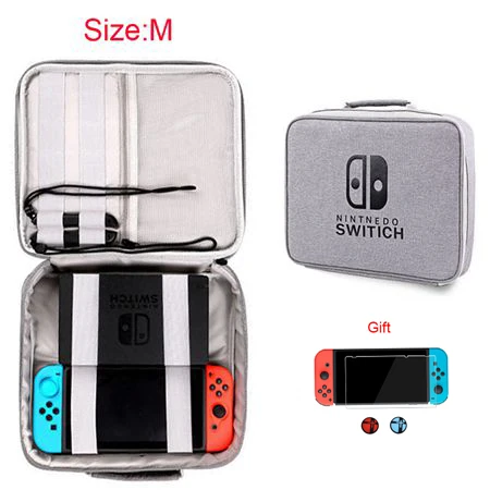 M/L Traval Storage EVA Жесткий Чехол сумка для nintendo Switch NS аксессуары для игровой консоли сумка для переноски защитный чехол - Цвет: Medium