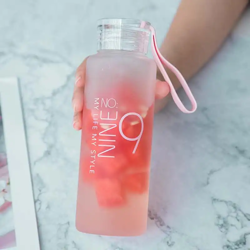 Корейская версия креативной матовой цветной цифровой стеклянной простой свежей