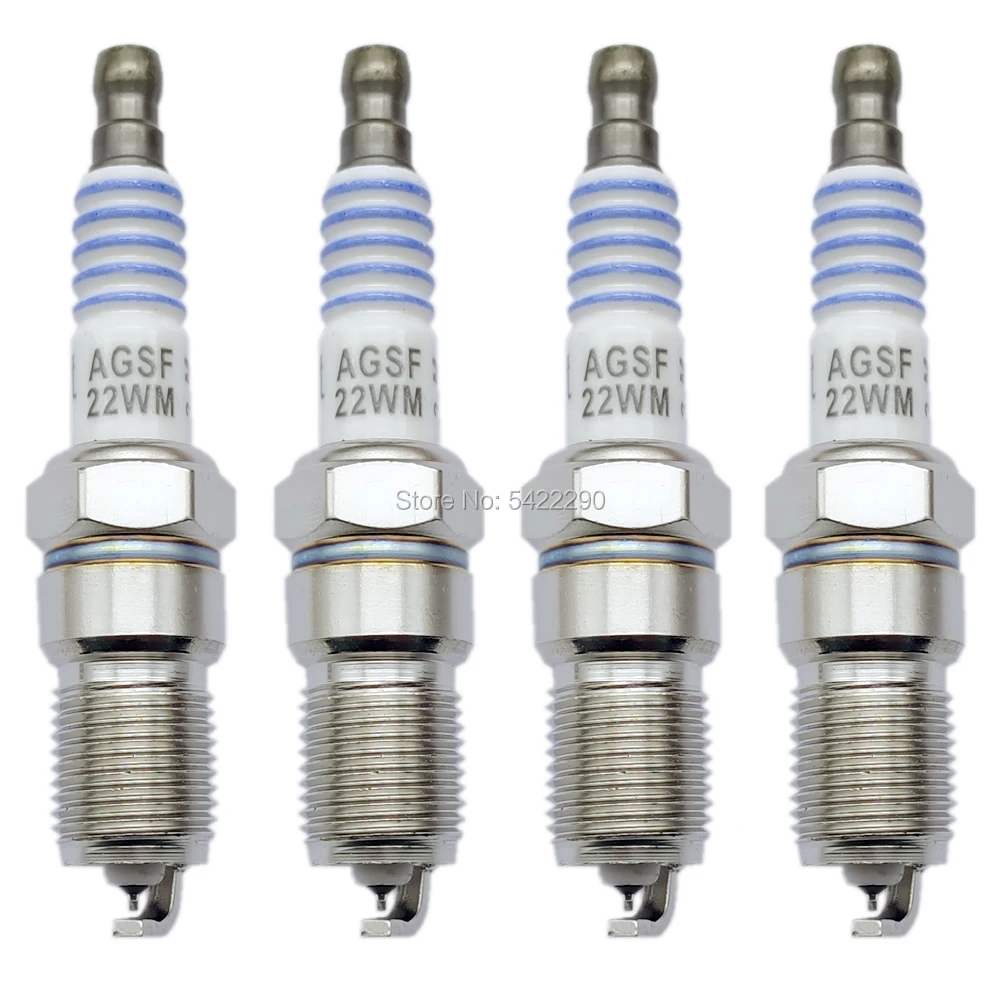 4 x SP479 AGSF22WM иридиевая Свеча зажигания подходит для Audi DeLorean Ford Jaguar Lincoln Mazda morган Panoz