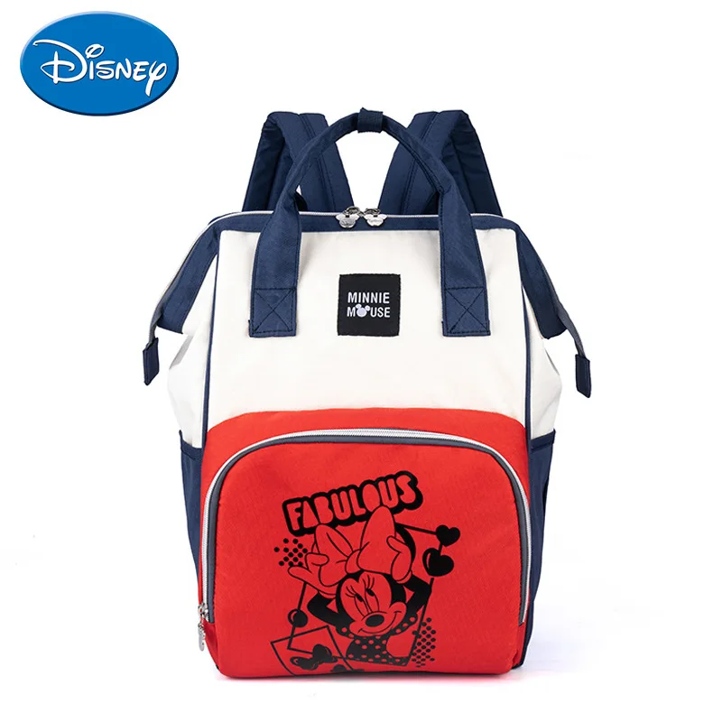

Disney Fashion Mommy Bag Large Capacity Outdoor Travel with Mom and Dad and Baby Bag Shoulder Multifunctional Diaper Bag