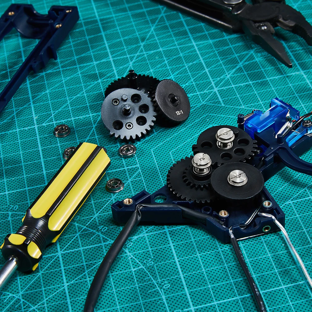 Комплект для пейнтбола 7 мм 8 ресивера Kublai Gear box 556 Maopul Upgrate for Gel Blaster версии 2 версия 3