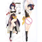 Наволочка для подушки Genshin Impact с изображением персонажа Kujou Sara, обнимающееся тело, наволочка с рисунком из аниме, длинная наволочка 59 дюймов, декоративные подарки для комнаты