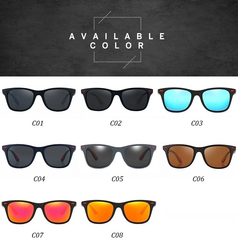 Солнцезащитные очки унисекс, квадратные, поляризационные, для женщин и мужчин, фирменный дизайн, для вождения, Ретро стиль, солнцезащитные очки, UV400