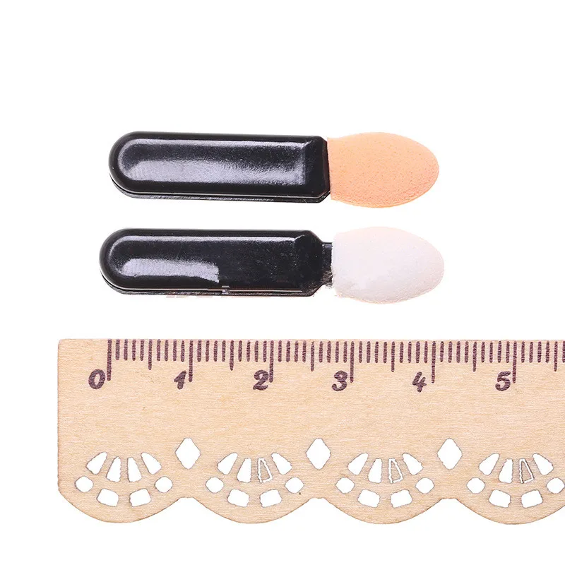 10Pcs Single-end Sponge Nail Powder Puff Brush Eyeshadow Stick Makeup Manicure Nail Art Tool