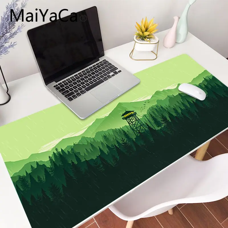 MaiYaCa Deep forest firewatch красивый коврик для мышки в стиле аниме игровой мыши большой Deak