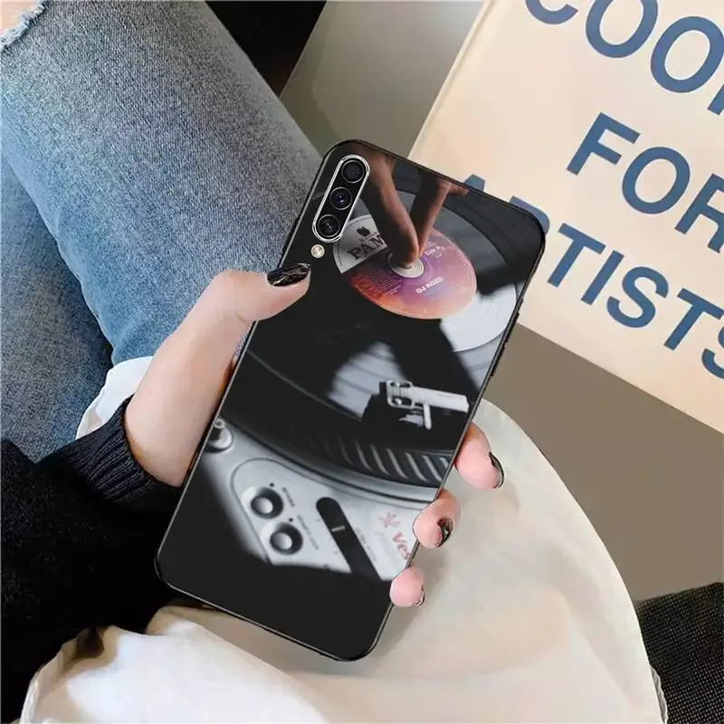 

Retro record art pattern Phone Case For Samsung galaxy A S note 10 7 8 9 20 30 31 40 50 51 70 71 21 s ultra plus