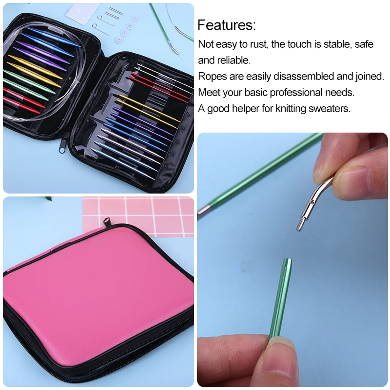 LMDZ 26 шт. 13 размер набор крючков для вязания крючком Круглые DIY спицы рукоделия