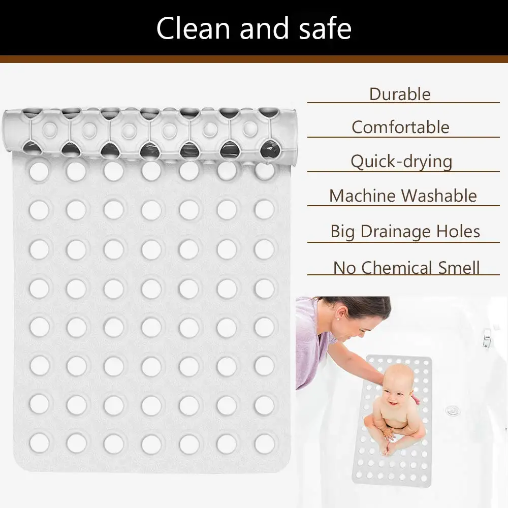 Коврик для ванной 75x38 см из ПВХ с большими отверстиями | Дом и сад