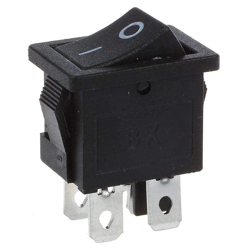 Новые 10 шт. x 4 Pin On Off 2 Позиции DPST лодка Кулисные Переключатели 10A/125V 6A/250V
