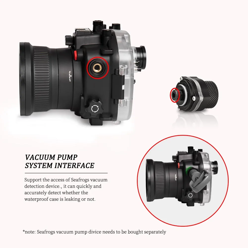 للبيع مقاوم للماء الغوص الإسكان غطاء علبة 40 متر/130ft تحت الماء استبدال لسوني A7RIII كاميرا 16-35 مللي متر/28-70 مللي متر عدسة