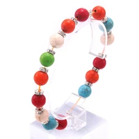 stylish simplicity glamorous man natural stone beads bracelet charm blue strand bracelets bangles women fashion jewelry 2021